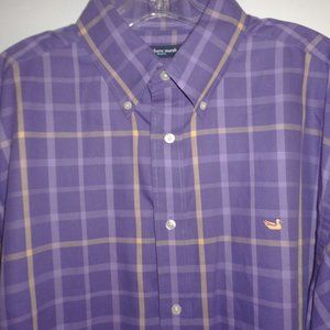 SOUTHERN MARSH LAFITTE PLAID SPORT SHIRT LARGE